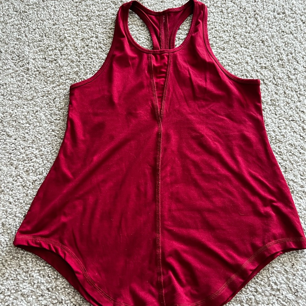 Zyia cranberry effortless tank